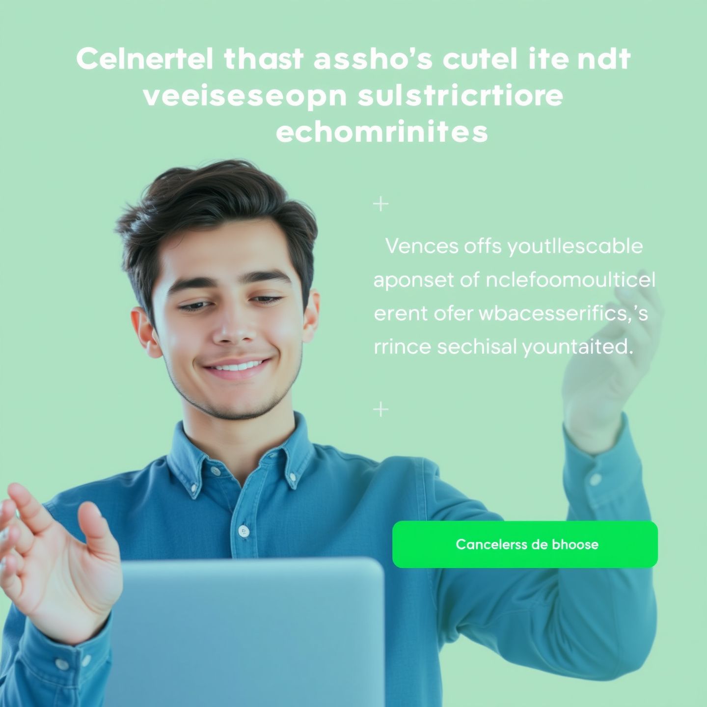 A user gracefully navigating a digital interface with a calm expression symbolizing effortless subscription management and clear guidance for canceling a premium AI service like ChatGPT Plus on various platforms with billing clarity