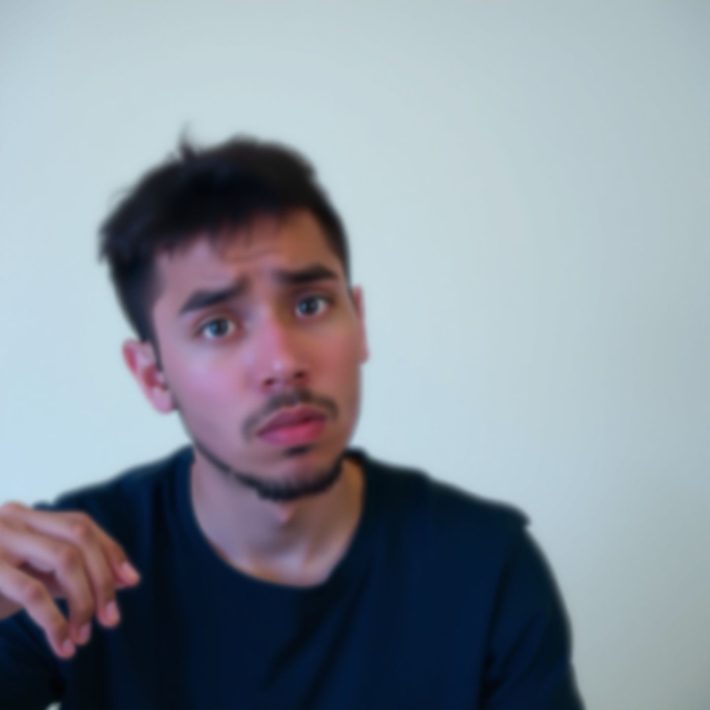 A user looking frustrated at a blurred screen with a digital filter icon symbolizing content moderation limitations on an AI platform while seeking unrestricted creative expression and freedom in digital interactions