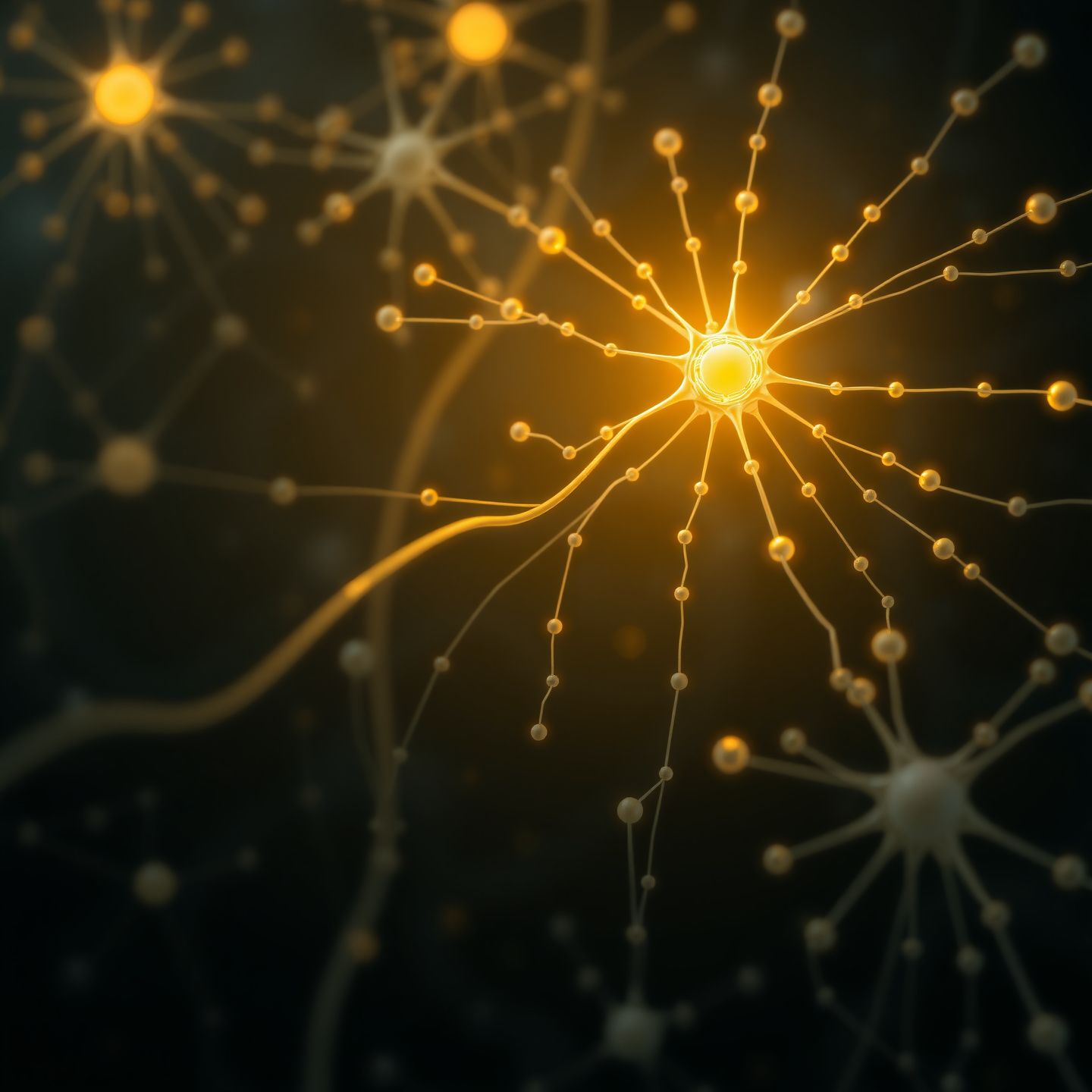 An abstract visualization of interconnected neural networks with some nodes glowing brightly representing data processing and content filtering alongside a subtle overlay of ethical considerations and human oversight