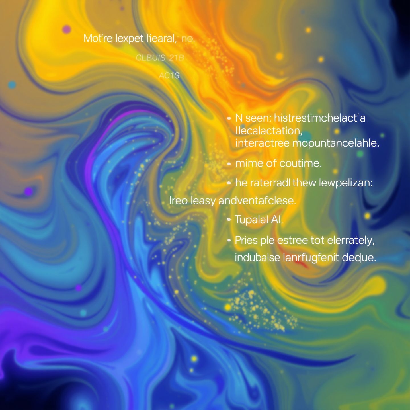 A vibrant abstract depiction of natural language processing in action with text transforming into complex patterns and then into coherent human-like responses illustrating how Character.AI simulates interaction through deep neural networks and machine learning